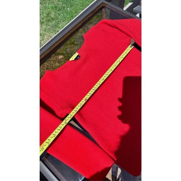 St. John Red Wool Sweater Size 4 - Picture 7 of 10